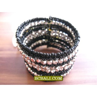 Bali Beads Cuff Bracelets Free Shipping Package